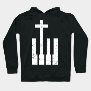 Christian Cross And Piano Keys Hoodie